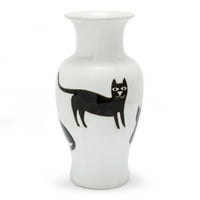 Черна котка декоративна ваза от Дрю Баримор цвете дом