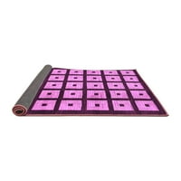 Ahgly Company Indoor Rectangle Abstract Purple Modern Area Rugs, 5 '8'