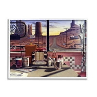 Ступел индустрии странни Каньон вечеря сюрреалистичен пейзаж Пощенски картички таблица рамкирани стена изкуство, 24, дизайн от Джейдей графика