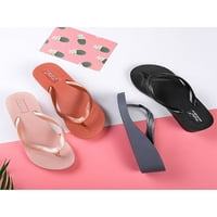 Ymiytan Fashion Flip Flops Wedge Heel Summer Sandals Beach Platform Обувки Дами чехли