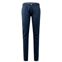 Дамски ежедневни панталони тънък Мода годни еластични дънки панталони молив панталони сини с