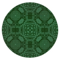 Lasha Green Overdye Indoor Подово постелка от Kavka Designs