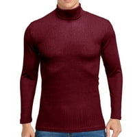 Мъжки пуловер Slim Jacket Pullover Casual Turtleneck Мъжки жилетка с пуловер с пуловер