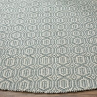 Montauk Lavern Geometric памучен килим, слонова кост, 8 '10'
