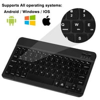 U Лека клавиатура и мишка с фонова RGB светлина, много устройство Slim Arfangeable Keyboard Bluetooth 5. и 2.4GHz стабилна клавиатура за връзка за Fire HD