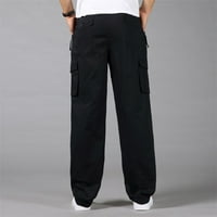 Мъжки суитчъри на Kpoplk с джобове, мъжки суитчъри джобове с висока талия фитнес зали от дънни джогинг панталони торбички панталони