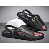 Ritualay Men's Slide Sandal Beach Sandals Slip on Slides Леки ежедневни обувки Душ спорт Лято черно 8.5