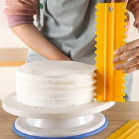 Cptfadh Cake Scraper Pattern Cream Scraper Set Diy Paking Tools Cream Scraper Комплект аксесоари за печене