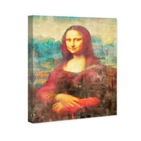 Wynwood Studio Classic и Figurative Wall Art Canvas Prints 'Sai - Mona de Rouge' Ренесанса - кафяво, червено