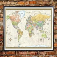 Световна класическа стенна карта