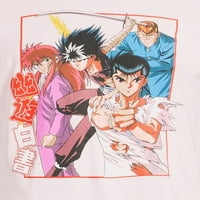 Мъжка графична тениска Юю Хакушо с къс ръкав