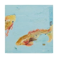 Изящно изкуство на търговска марка „Риба в морето II Aqua“ платно изкуство от Кели Ден