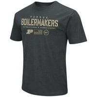 Мъжки колисеум Heathered Black Purdue Boilermanders Oht Военно признание Флаг 2. Тениска