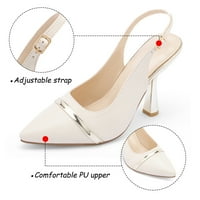 Frank Mully Women's Slingback Pumps Затворени заострени пръсти Официални купон