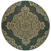 Ориенталски тъкачи на Америка Моргана Ориентал на закрито полипропиленов килим, черно
