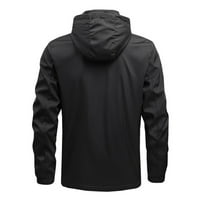 Sngxgn Мъжки дълъг ръкав шерпа облицовани водоустойчиви класически якета якета за мъже, черни, размер 4xl