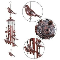 Anself Bird Wind Chimes алуминиеви тръби Бел Зели птици вятърни звънци за вътрешна декорация на открито