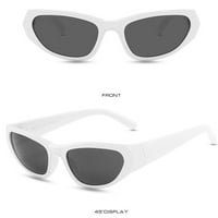 Технология Sense All Matching Sunglasses Ultra Lightweight удобно носене на слънчеви очила Университет Ежедневна употреба за защита на слънчевата светлина Твърда бяла рамка Пълно сиво