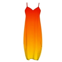 Слънчеви рокли жени летни ежедневни, пролетни рокли за жени, секси слънчеви джаси за жени, жълти рокли за жени, небрежни рокли с размер за жени, вещица рокля, луау тоалети за жени YC-Orange