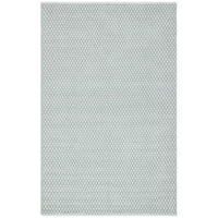 Бостън Анжелика Диамантено фрелис памучен килим, сив, 5 '8'