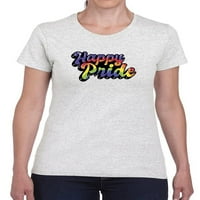 Happy Pride Bubblegum Теми за тениска жени -Smartprints Designs, женски 4x-голям