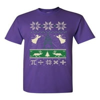 Математика математика ангели елени грозни Коледа смешно dt тениска за възрастни тениски