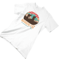 Тениска на кимарански авантюристи цветни пейзажни скитания с изкуство Арт планина Университет с къс ръкав тройник