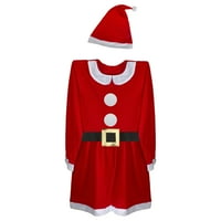 Нортлайт 41 червен и бял дамски костюм на Г-жа Коледа - голям
