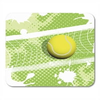 Синя мрежа Тенис Зелен топка спортен корт Играй абстрактна мишка мишка подложка за мишка мишка постелка