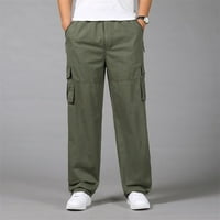 Мъжки суитчъри за мъже от Leey-World мъжки панталони с джобове памучни суиптове за ежедневни джоги