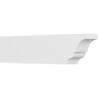 Ekena Millwork 6 W 10 H 42 L Стандартна архитектурна степен на Asheboro PVC Rafter опашка