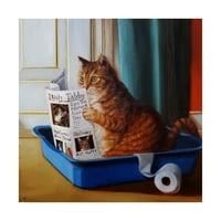 Изобразително изкуство 'Кити трон' платно изкуство от Лучия Хеферна