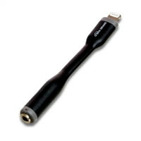 Тера Гранд Епъл МФИ сертифициран светкавица за слушалки аудио адаптер, Черно