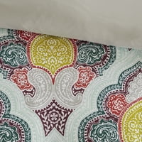 Начална есенция апартамент Amira Paisley Medallion Print Duvet Cover