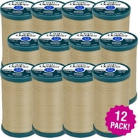 Покрийте жива нишка на открито 200yd - Buff, Multipack of 12