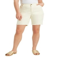 Юни + Vie Women's Plus Size June Fit Denim Shorts