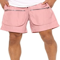 Paille Men, които управляват спортни къси фитнес панталони ежедневни плажни къси панталони с джобове