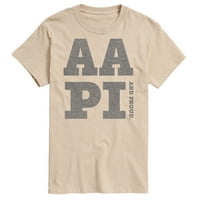 Незабавно съобщение - ААПИ и горд-Мъжка тениска с къс ръкав