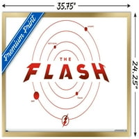 Филм на комикси The Flash - Стенната плакат на времевата линия, 22.375 34 FRAMED