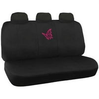 Розови капаци на седалката за дизайн на пеперуда, пълен комплект, парче