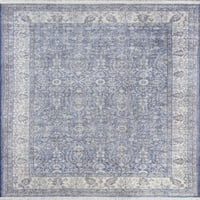 Momeni Helena Machine Mathile Polyester, памук и юта синя зона Rug 2'6 10 'бегач