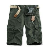 Turilly Men's Shorts Clearance лято на открито ежедневен плътно цветен бутон Pocket Sport Shorts панталони