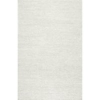 Пенелопа плетена вълнена килим, 4', белезникава