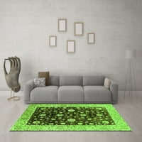 Ahgly Company Indoor Rectangle Oriental Green Традиционни килими, 8 '12'