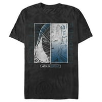 Мъжки Marvel: Moon Knight Split Face Duo Graphic Tee Black Medium