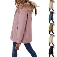 КАИЦЙ палта за жени средна дължина сдвоени над удебелени насипни памучни дрехи голям размер Дамски памучни дрехи зимни якета жени