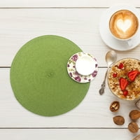 Yesbay маса мат за многократна употреба водоустойчива кръгла чаша чаша чаша за кафенета за кафенета