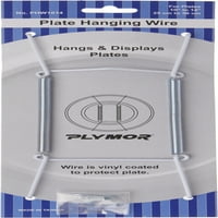 Plymor White Vinyl Finish Mountable Tlate Hanger, 8 H 3 W 0.5 D, от 6