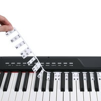 Пиано клавиатура бележка Етикети клавиши Подвижни пиано бележки Ръководство за начинаещи музикални бележки Стикер