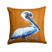 Carolines Treasures MW1330PW Pelican Hangin в тъкан Декоративна възглавница 14HX14W, многоцветна